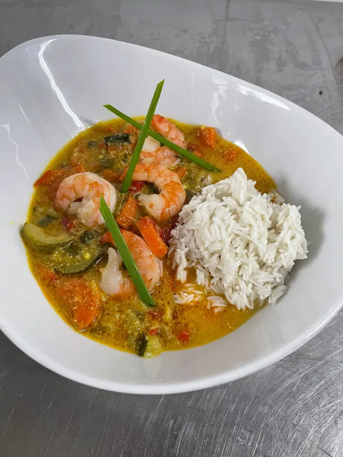 Thai-Curry mit Reis